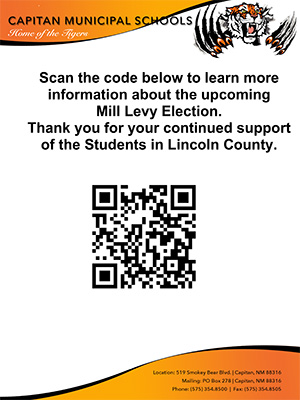 Mill Levy Election Flyer with QR Code